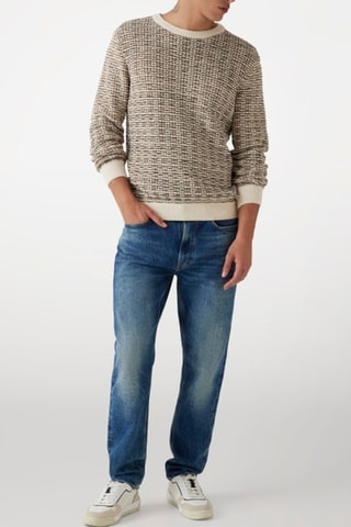 Pull - Marron clair et noir