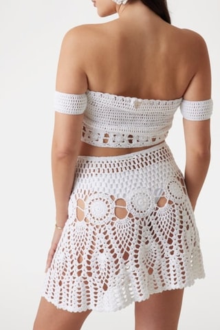 Crop top bustier - Blanc