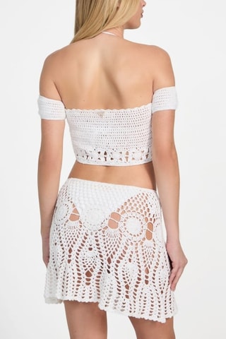 Crop top bustier - Blanc
