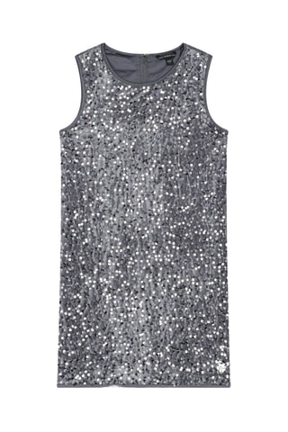 Robe en velours - Gris