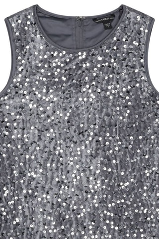 Robe en velours - Gris