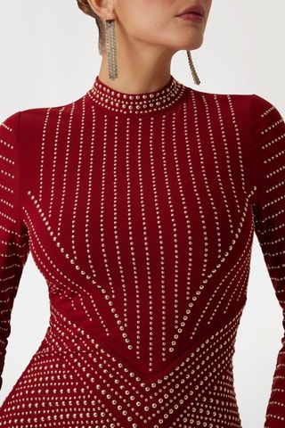 Robe droite Kristal - Rouge