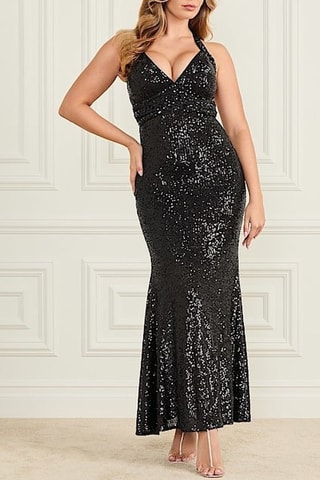 Robe longue Milana - Noir