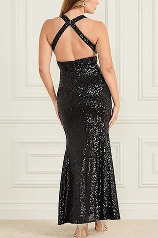 Robe longue Milana - Noir