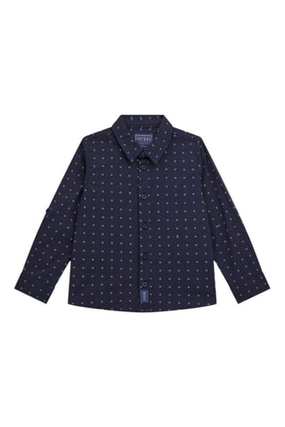 Chemise Poplin - Bleu nuit et blanc
