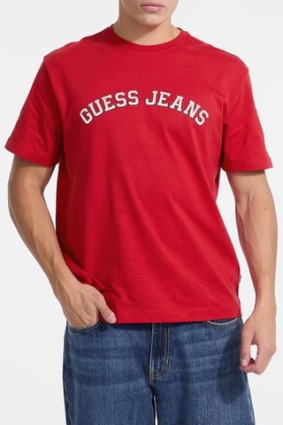 T-shirt Reg Collegiate - Rouge et blanc