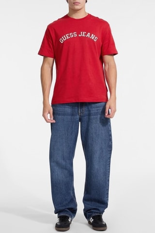 T-shirt Reg Collegiate - Rouge et blanc