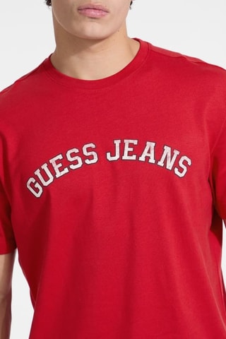 T-shirt Reg Collegiate - Rouge et blanc