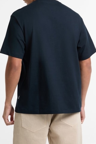 T-shirt Reg Chest - Bleu marine et écru