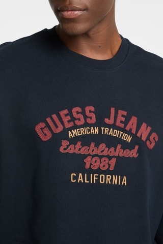 Sweat Vintage - Bleu marine et bordeaux