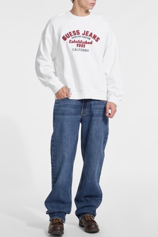 Sweat Vintage - Blanc et bordeaux