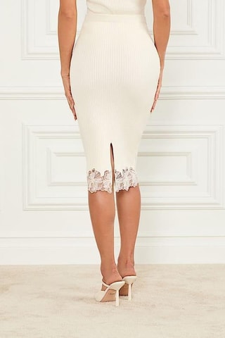 Jupe fourreau Candice - Ecru
