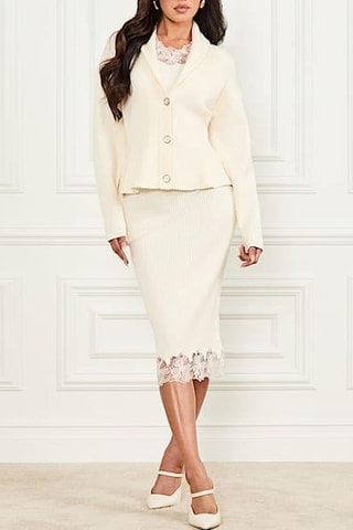 Jupe fourreau Candice - Ecru