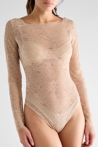 Body en dentelle Belle - Mauve