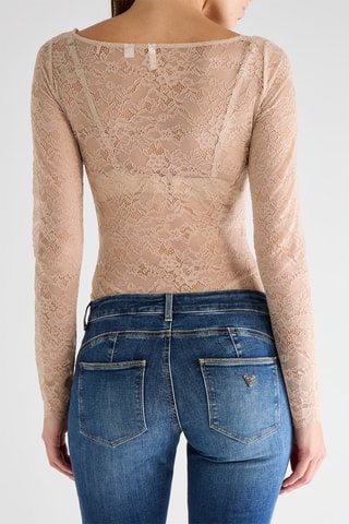 Body en dentelle Belle - Mauve