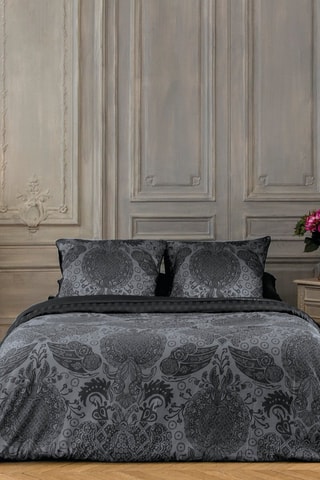 Federa cuscino alla francese in raso di cotone 80 fili/cm² Arles - Grigio