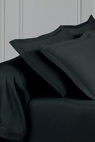 Federa cuscino alla francese in raso di cotone 80 fili/cm² Uni 1 Baratta - Grigio scuro