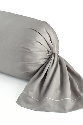 Federa cuscino alla francese in raso di cotone 80 fili/cm² Uni 1 Baratta - Taupe