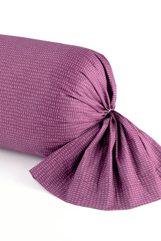 Federa cuscino alla francese in raso di cotone 80 fili/cm² - Prugna