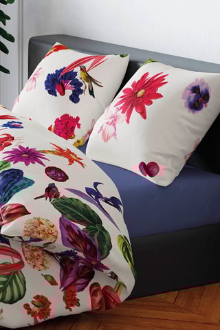 Lenzuolo sotto in raso di cotone 80 fili/cm² Uni - Navy