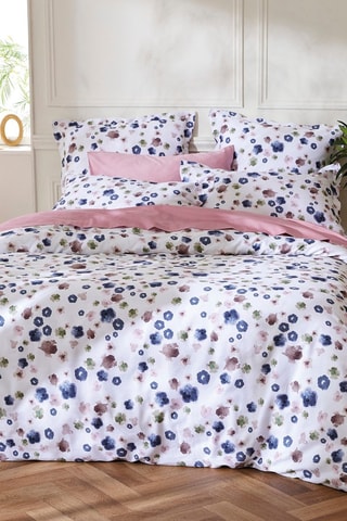 Lenzuolo sotto in raso di cotone 80 fili/cm² Uni - Rosa antico