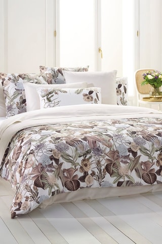 Lenzuolo sotto in raso di cotone 80 fili/cm² Uni - Taupe