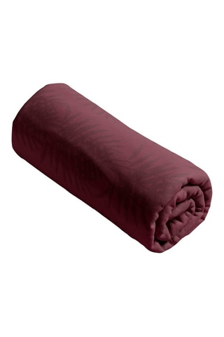 Lenzuolo sotto in raso di cotone 80 fili/cm² Areca Micro - Bordeaux