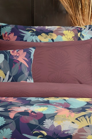 Lenzuolo sotto in raso di cotone 80 fili/cm² Areca Micro - Bordeaux