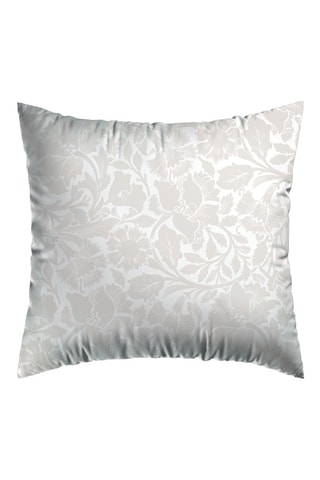 2 federe in raso di cotone 80 fili/cm² Arabesque - Taupe ed ecrù