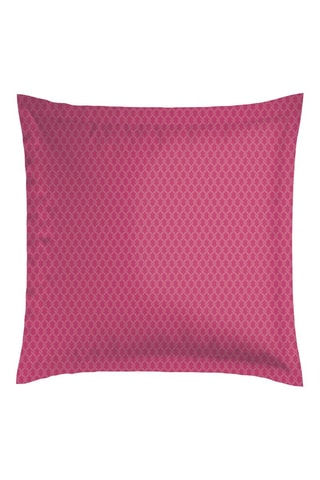 Federa double face in raso di cotone 80 fili/cm² Exotique -  Lampone