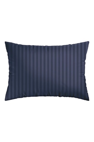 2 federe in raso di cotone 80 fili/cm² Dobby - Blu scuro