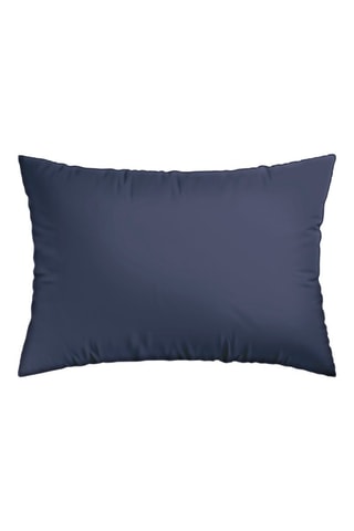 2 federe in raso di cotone 80 fili/cm² Dobby - Blu scuro