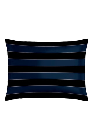 Federa in raso di cotone 80 fili/cm² Eclipse - Blu scuro