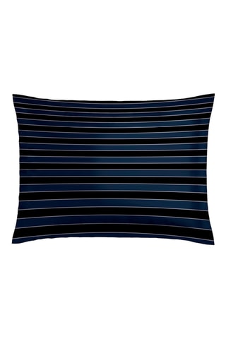 Federa in raso di cotone 80 fili/cm² Eclipse - Blu scuro