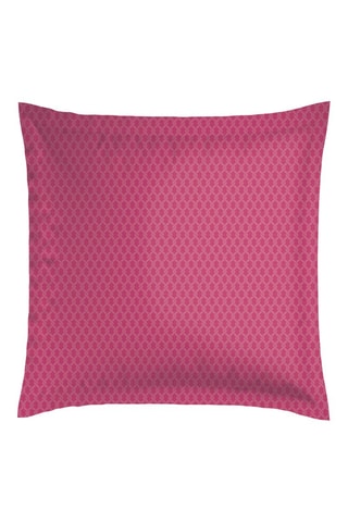 2 federe in raso di cotone 80 fili/cm² Exotique - Fucsia