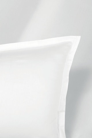 2 federe in raso di cotone 80 fili/cm² Uni 1 Baratta - Bianco