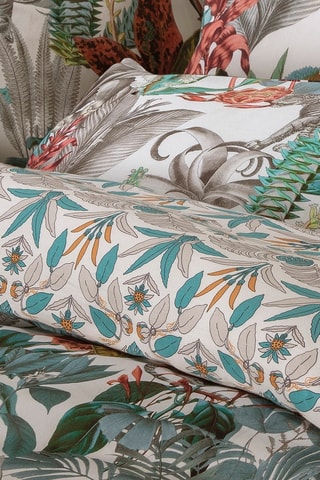 Federa in raso di cotone 80 fili/cm² Zanzibar - Bianco