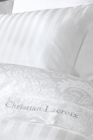 2 federe in raso di cotone 120 fili/cm² Arles - Bianco