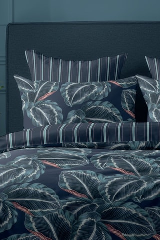 2 federe in raso di cotone 80 fili/cm² - Blu scuro