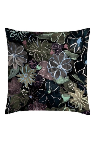 2 federe in raso di cotone 80 fili/cm² - Nero