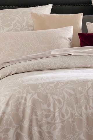 Parure copripiumino in raso di cotone 80 fili/cm² Arabesque - Taupe