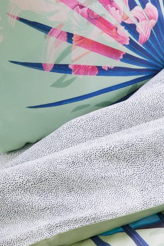 Parure copripiumino in raso di cotone - Verde