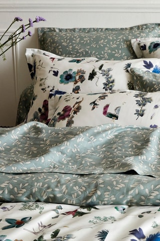 Parure copripiumino in raso di cotone 80 fili/cm² Semis - Giallo