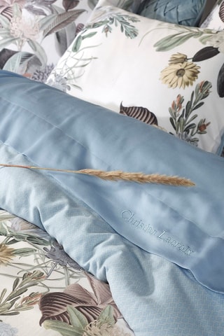 Parure copripiumino in raso di cotone 80 fili/cm² Garden - Bianco