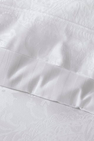 Parure copripiumino in raso di cotone 120 fili/cm² Arles - Bianco