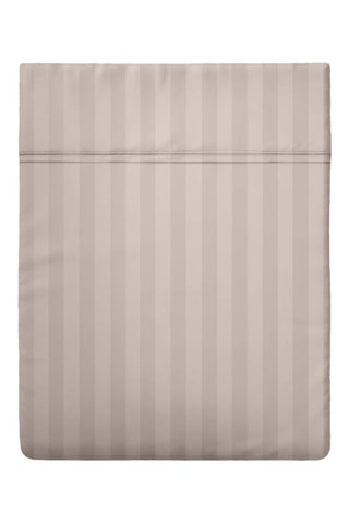 Lenzuolo sopra in raso di cotone 80 fili/cm² Dobby Stripe Woven - Taupe