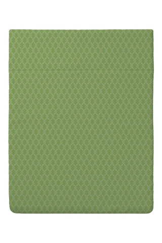Lenzuolo sopra in raso di cotone 80 fili/cm² Garden Micro - Verde