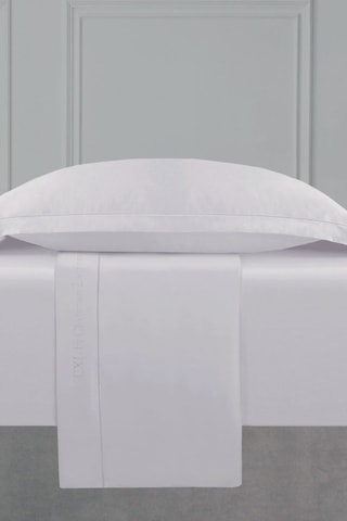 Lenzuolo sopra in raso di cotone 80 fili/cm² Uni 1 baratta - Grigio chiaro