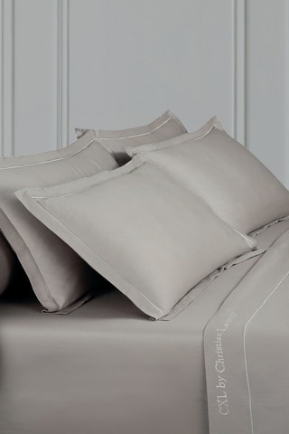 Lenzuolo sopra in raso di cotone 80 fili/cm² Uni 1 baratta - Taupe