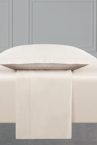 Lenzuolo sopra in raso di cotone 80 fili/cm² Uni 1 baratta - Taupe